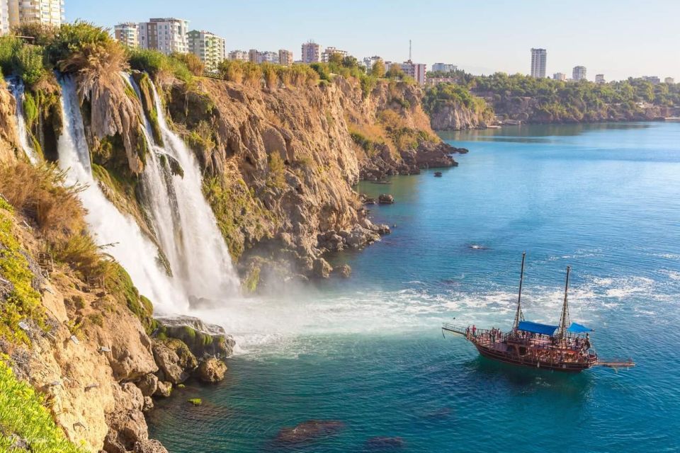 Antalya: Guided Old Town Tour + Cable Car, Boat Trip & Lunch - Visiting Duden Waterfalls