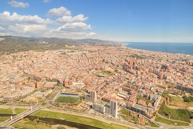 Barcelonas Coastline Helicopter Flight - Architecture, Beaches, and Hills