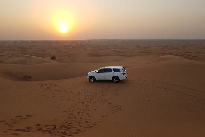 Big Red Dunes Desert Safari in Dubai With Camel Ride, Live Shows & BBQ Dinner - Pickup and Transportation