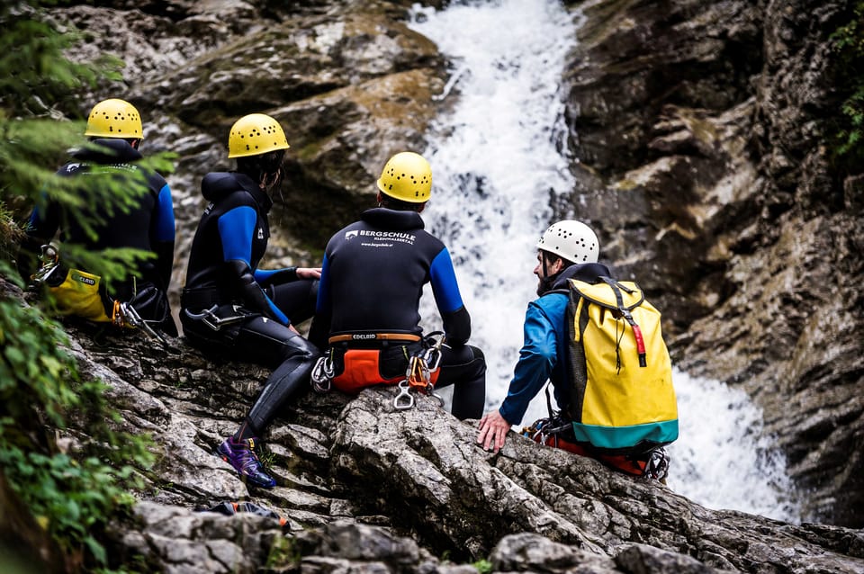 Canyoning Schwarzwasserbach in the Kleinwalsertal - Professional Guidance