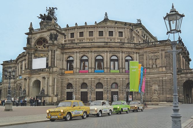 Dresden Live-Guided Self-Drive Trabi Safari City XXL Tour 2h15min - Exploring Dresdens Sights