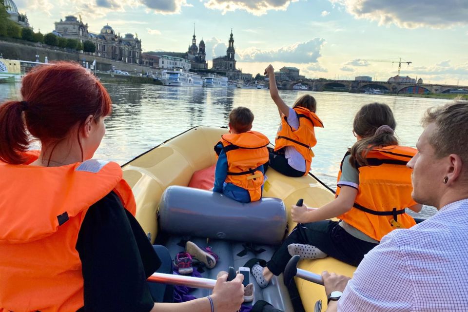 Dresden: Private Inflatable Boat Tour With Beer Garden Stop - Tour Highlights