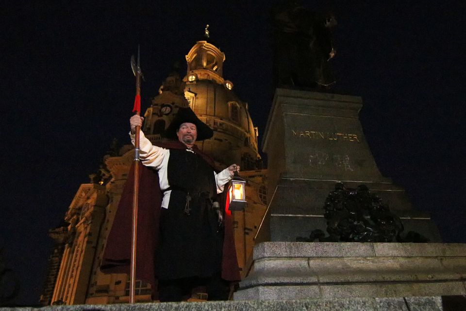 Dresden: Walking Tour With a Night Watchman and Meal - Meeting Point: Statue of King Johann