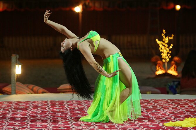 Dubai Desert Safari With Belly Dance, Fire Show and Tanura Show-The Full Package - Tanura Spinning Performances