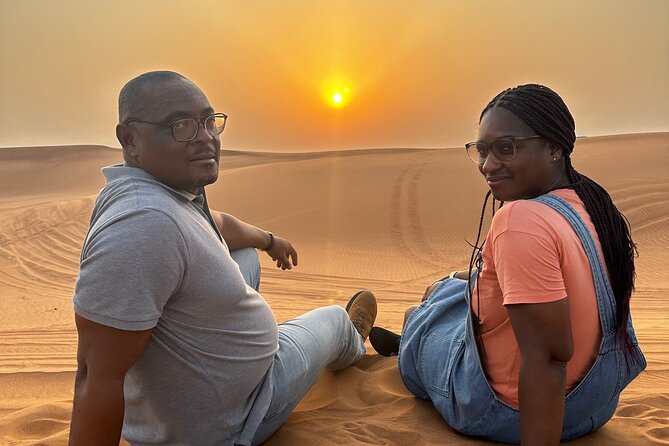 Dubai Desert Safari With Camel Ride Sand Board & BBQ Dinner - Delectable International Buffet Dinner