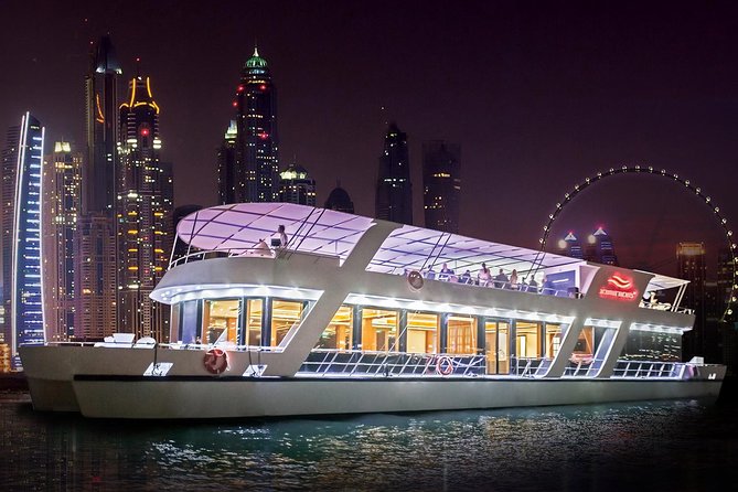 Dubai Marina Dinner Cruise With Drinks & Live Music - Confirmation and Accessibility