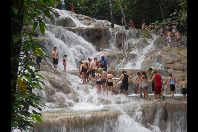 Dunns River Falls & River Tubing With Lunch From Falmouth - Swim and Paddle Downstream