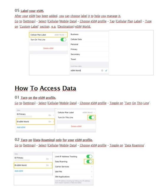 Esim for UK - Unlimited Data - Setup and Activation