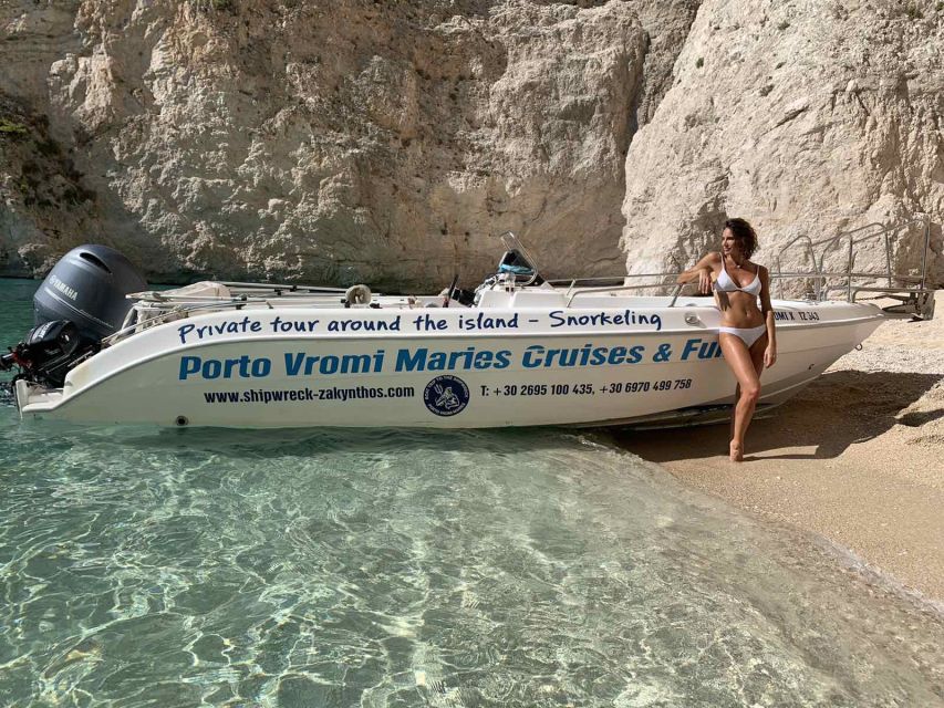 From Porto Vromi: Shipwreck Beach Private Boat Cruise - Snorkeling and Swimming Spots