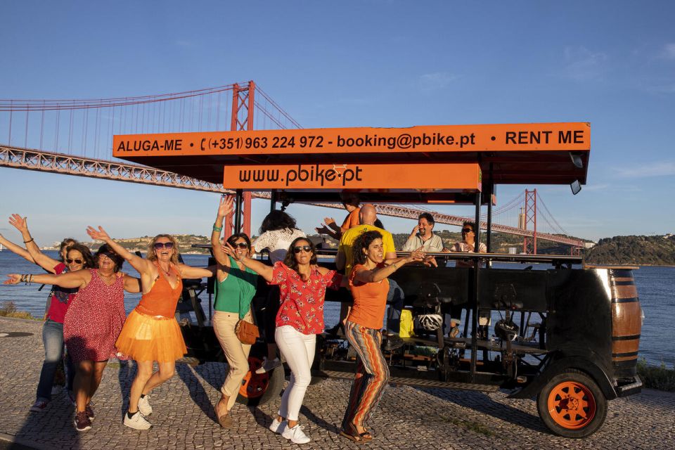 Fun Beer Bike by the Seafront in Lisbon - Passenger Information