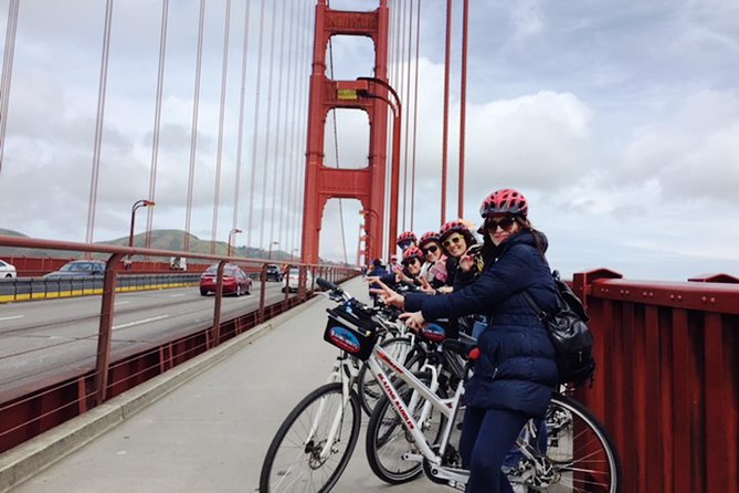 Golden Gate Bridge Guided Bicycle or E-Bike Tour From San Francisco to Sausalito - Group Size