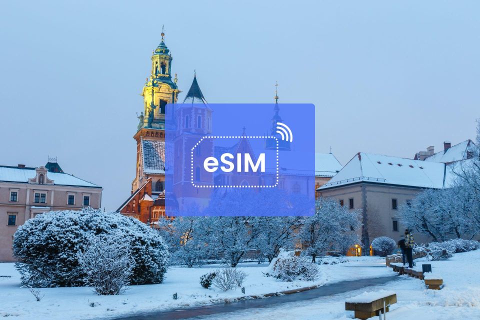 Krakow: Poland/ Europe Esim Roaming Mobile Data Plan - Coverage and Data Options