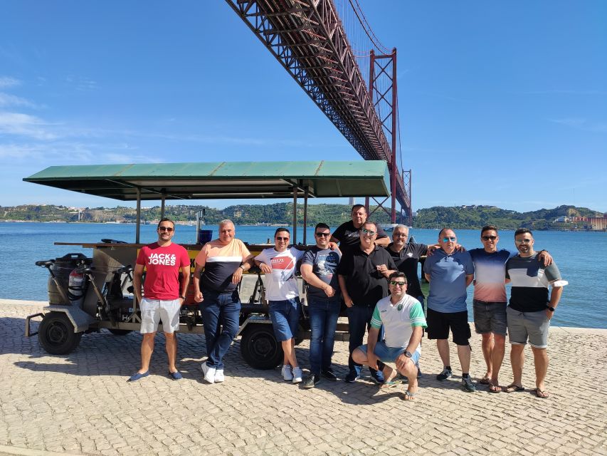 Lisbon: Beer Bike Tour With Sangria and Beer - Viewing the 25th April Bridge