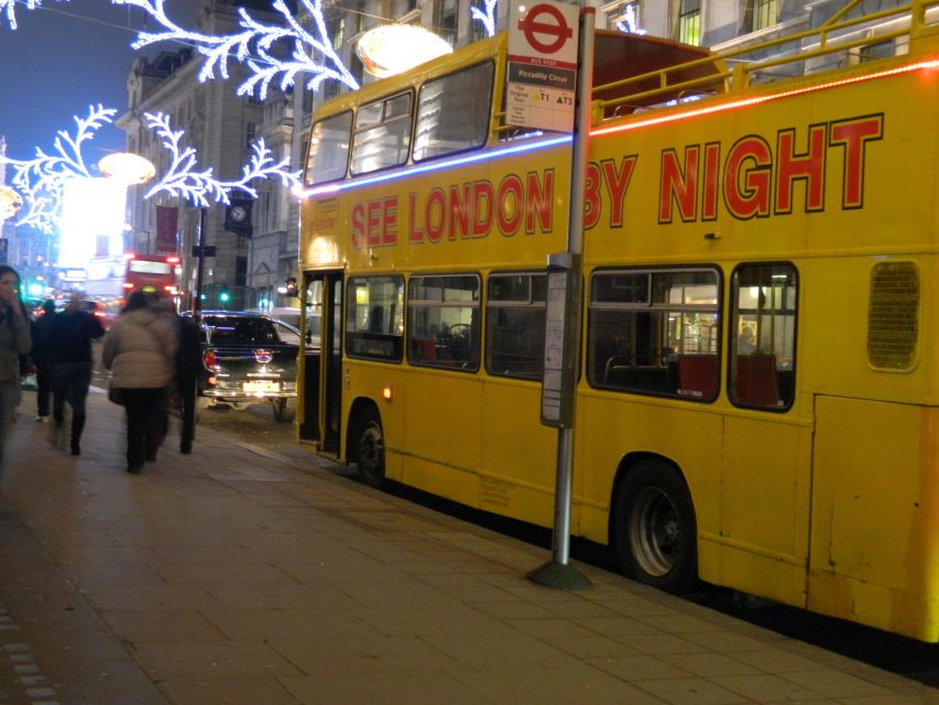 London: Winter Lights Open-Top Bus Tour With Guide - Return Location