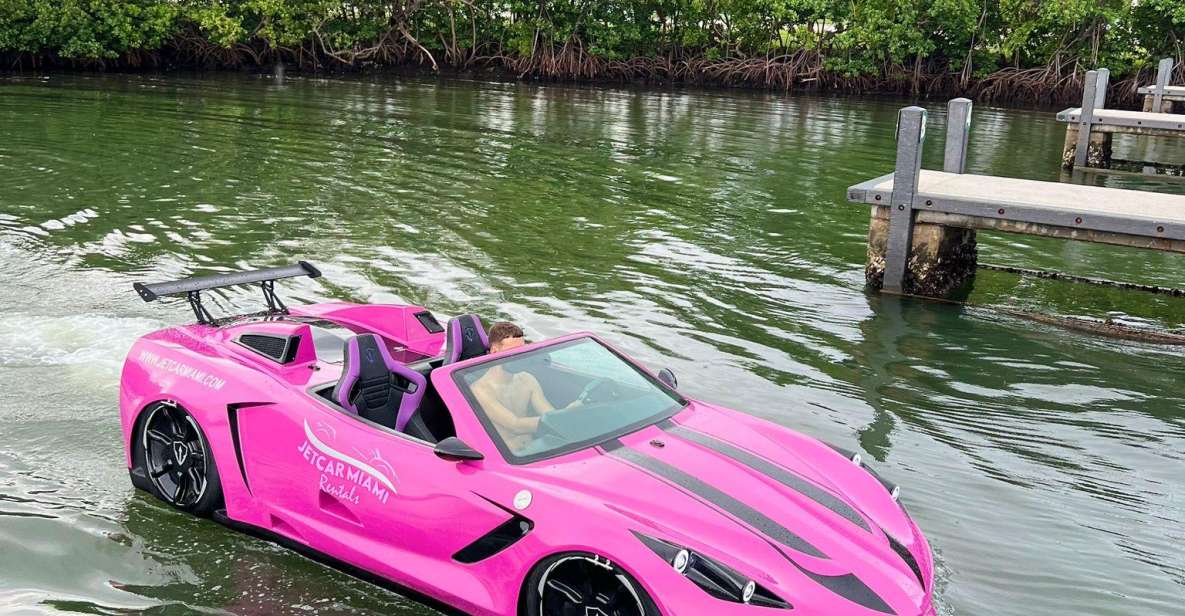 Miami Jetcar: 1 Water Jetcar Rental | 1h | 300$ Due @Checkin - Driving the Miami Jetcar