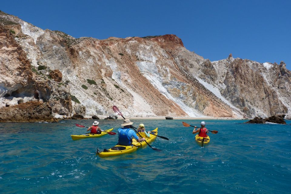 Milos: Guided Kayaking Trip With Snorkelling & Lunch - Safety and Precautions