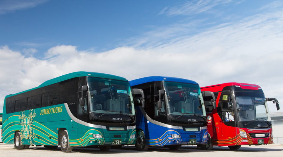 Okinawa: Bus Tour to Churaumi Aquarium With Sightseeing - Guided Experience and Audio Support