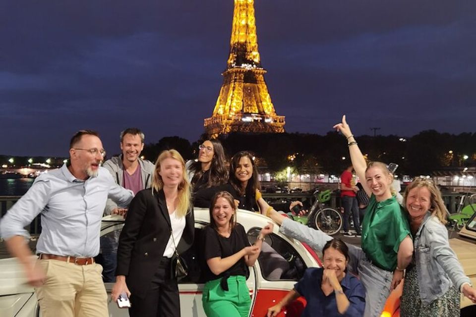 Paris: City Sightseeing Tour at Night in Vintage Car - Included in the Tour