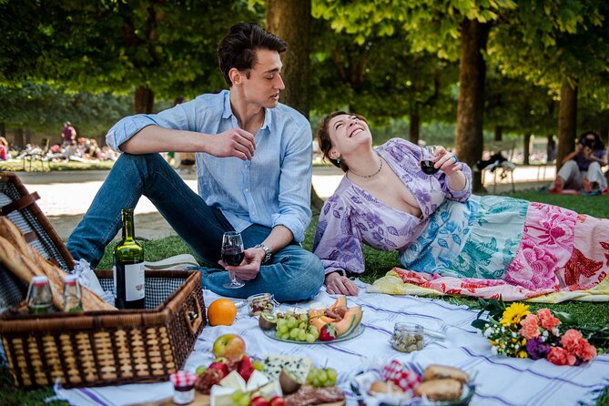 Parisian Romantic Picnic - Seasonal Produce and Baguette