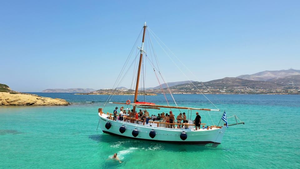 Pounta: Paros & Antiparos Cruise, Swimming & Seafood Lunch - Refreshments and Meals