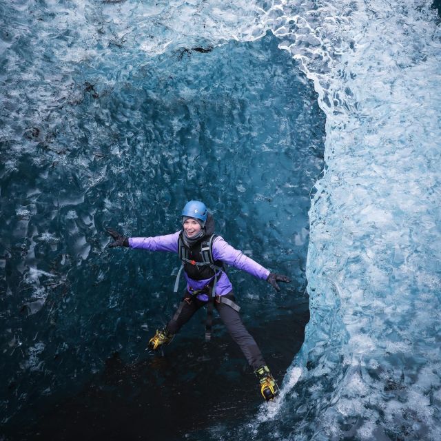 Private Ice Cave + Climbing Photoshoot Adventure - Photo Package