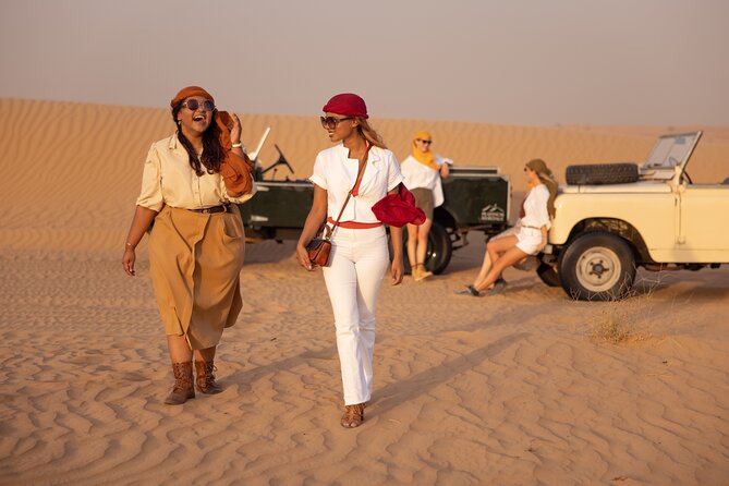 Private Vintage Land Rover Heritage Desert Safari- 4 Course Dinner & Activities - 4-course Buffet Dinner