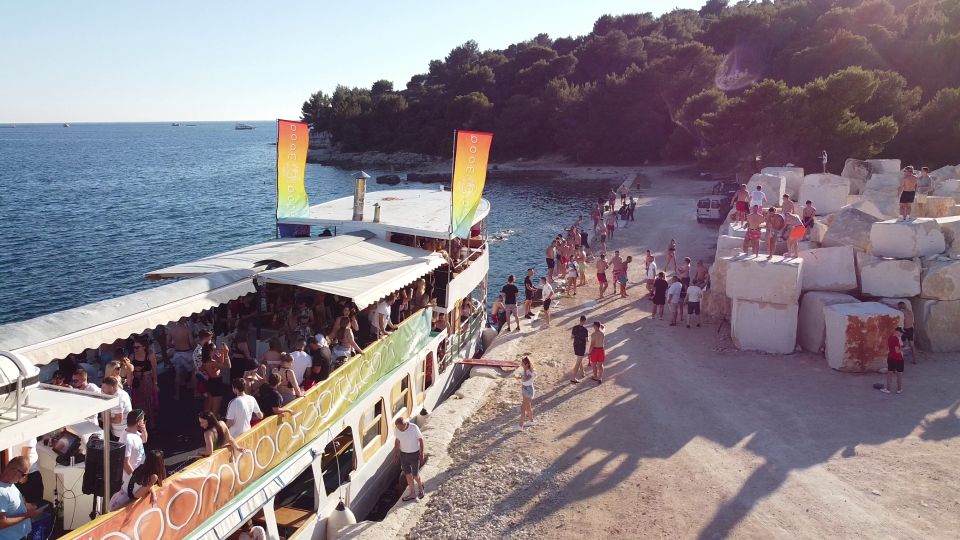 Pula: Boat Party With Dj, Swim Stop, and Nightclub Entry - Important Information