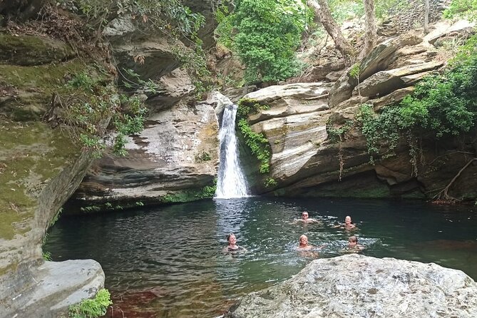 River Trekking to the Waterfall in Andros - River Crossing and Hiking