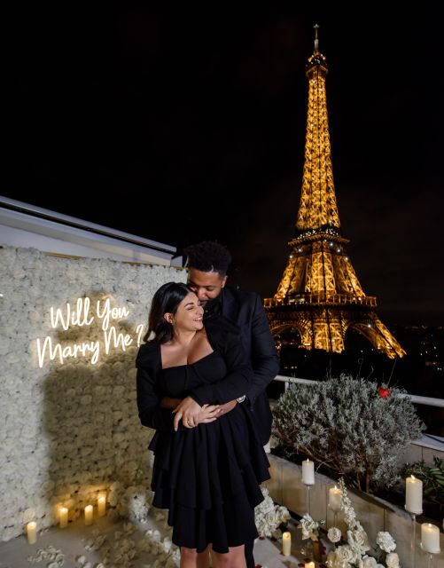 Romantic Eiffel Proposal on Enchanted Private Terrace - Additional Décor Options