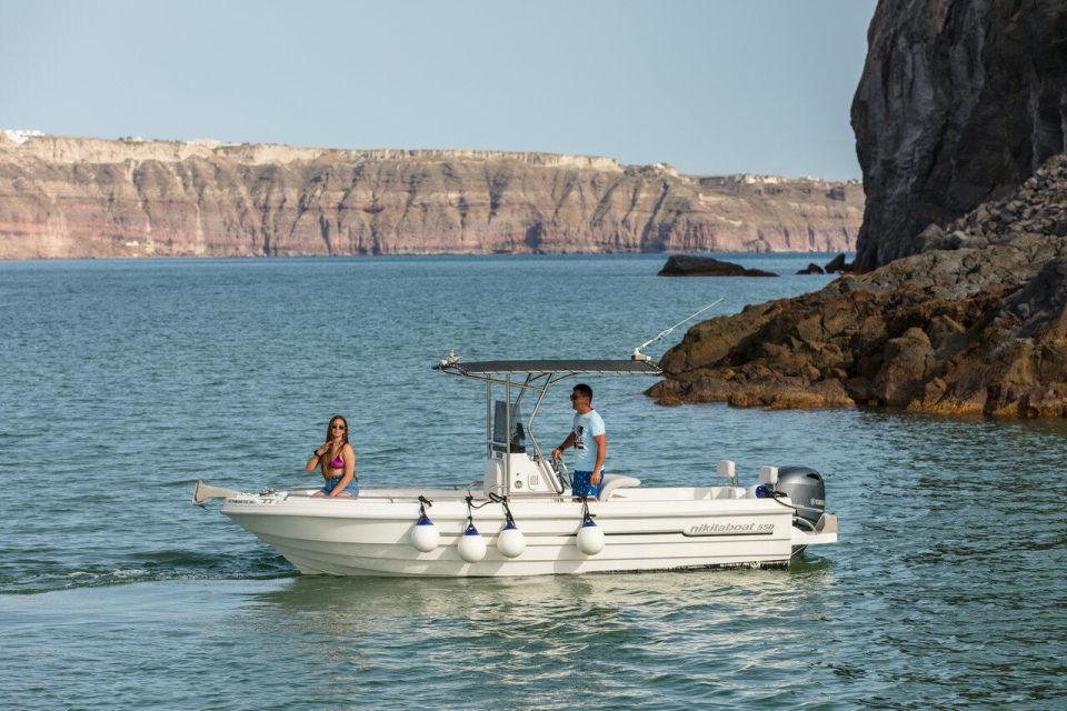 Santorini: Boat Rental With License - Frequently Asked Questions