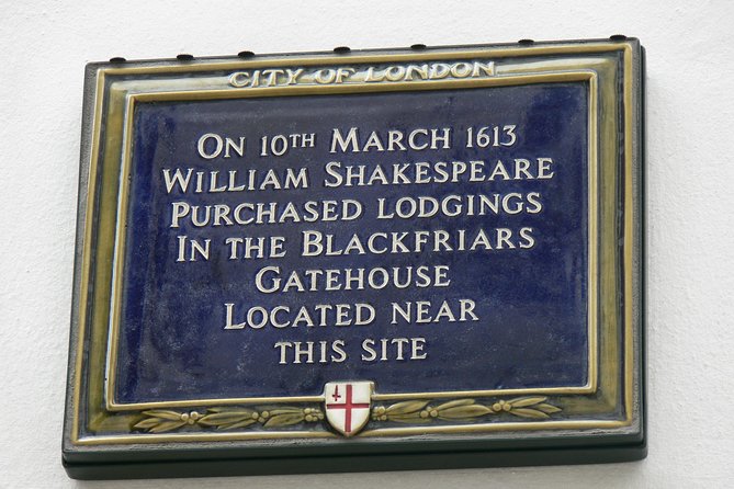 Shakespeare London Walking Tour - Locations Linked to the Bard