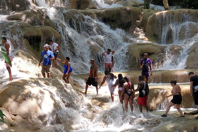 Shopping and Dunns River Falls From Montego Bay to Ochi Rios - Visiting Dunns River Falls