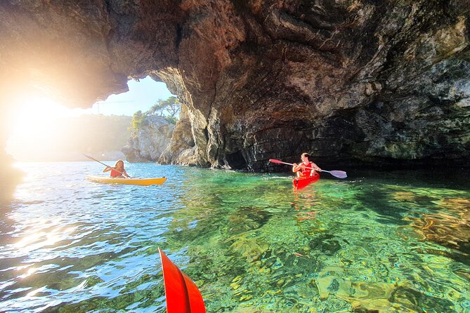 Sunset Kayak Adventure & Caves Tour, Swimming & Aperitif - Group Size Limit