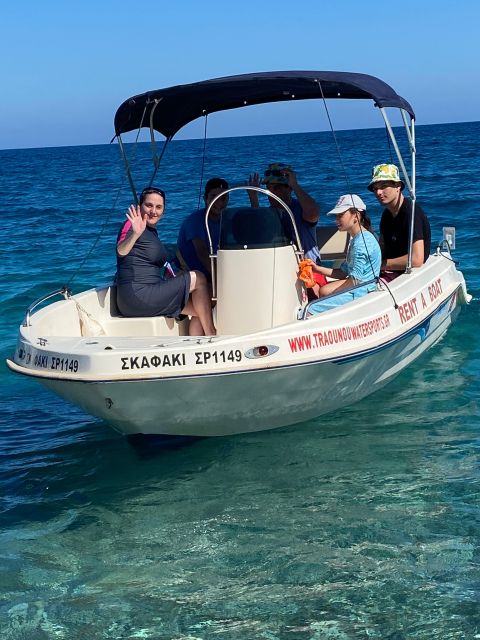 Traganou Beach: Small Boat Rental Without License - Safety and Support