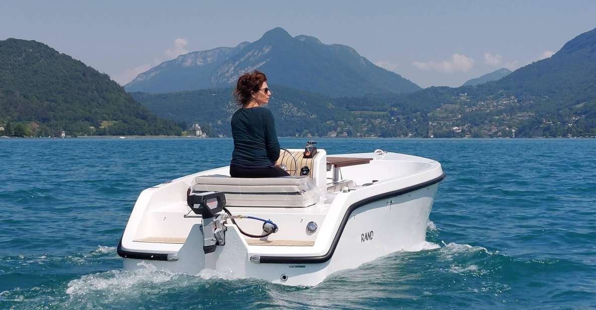 Veyrier-du-Lac: Electric Boat Rental Without License - Protection From the Sun