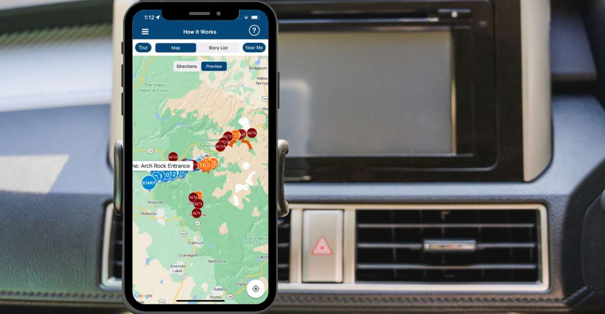 Yosemite National Park: App-Based Audio Guided Driving Route - App Features and Benefits