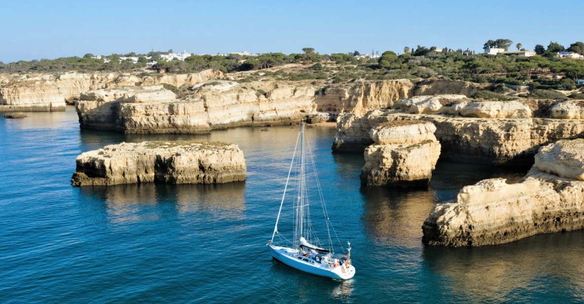 Albufeira: Sailing Boat Cruise BBQ & Open Bar on the Beach - Enjoying the Algarve Coastline