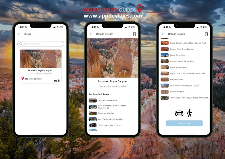 App Self-Guided Road Routes Bryce Canyon - Frequently Asked Questions