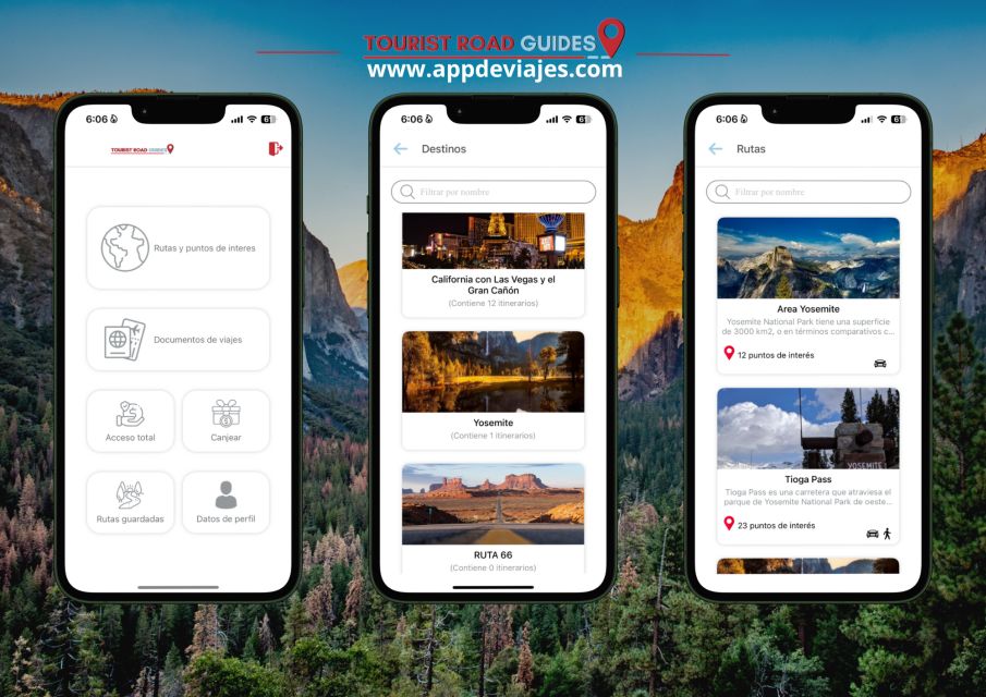 App Self-Guided Road Routes Yosemite National Park - Booking and Cancellation Policies