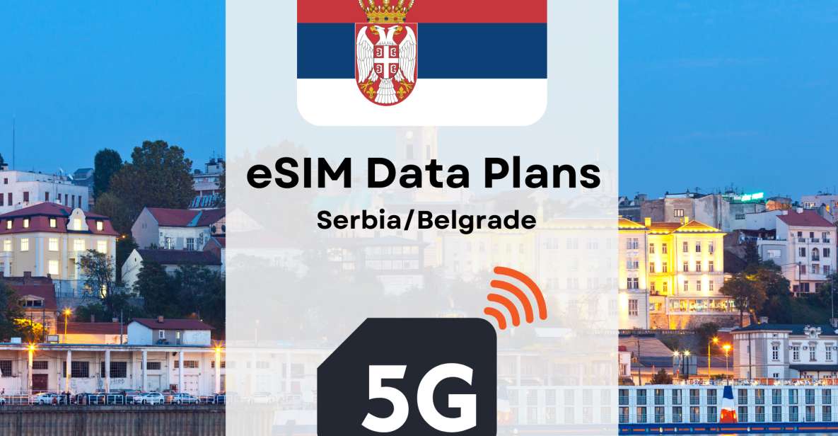 Belgrade: Esim Internet Data Plan Serbia High-Speed 5G - Seamless Connectivity