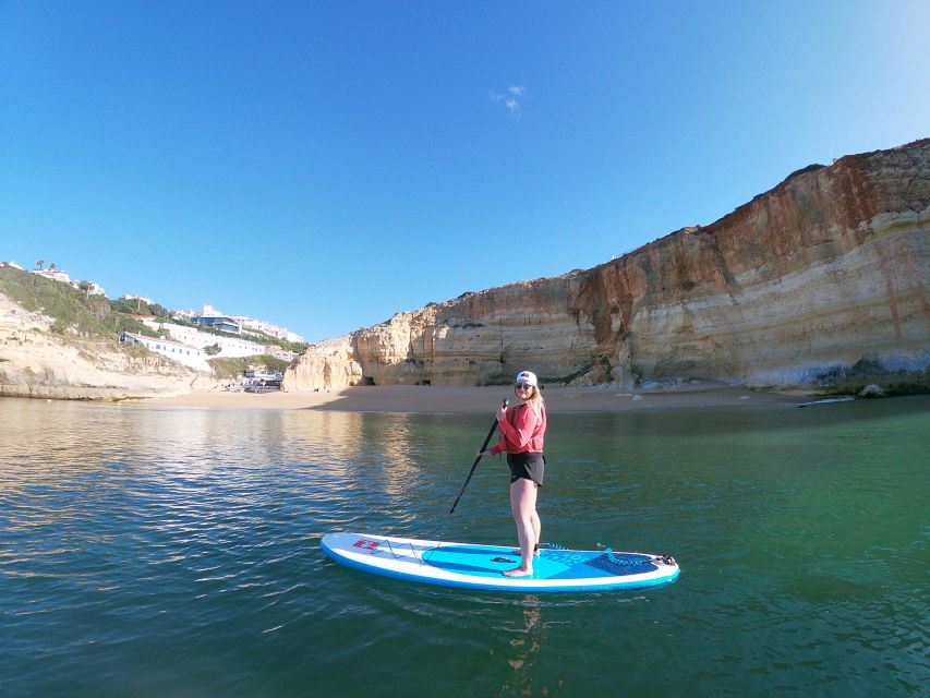 Benagil: Benagil Cave Stand Up PaddleBoard Tour at Sunrise - Included Equipment and Services