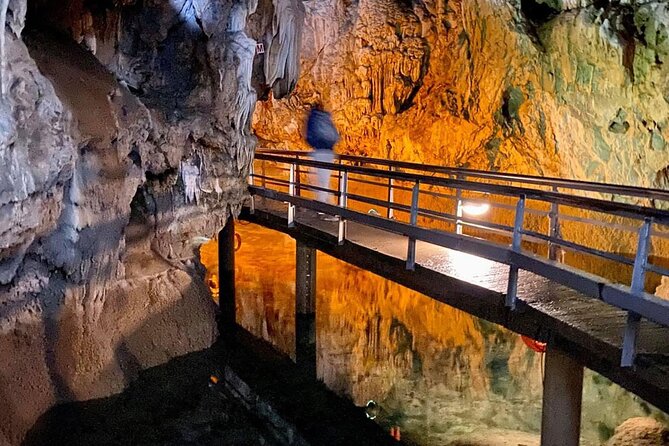 Corinth, Cave of Lakes, Odontotos Railway Private Day Tour With Lunch Included - Private Round-trip Transportation