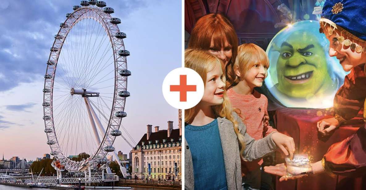 DreamWorks Shreks Adventure and London Eye: Combo Ticket - Flexible Booking and Cancellation Policy