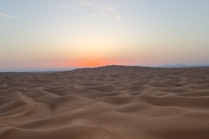 Dubai: Unique SUNRISE 4WD Red Dunes Safari - Pickup and Duration Details