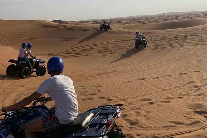 Dubai: Unique SUNSET Quad Bike Red Dunes Safari - Additional Pickup Options