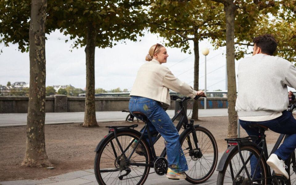 Düsseldorf: Group Biking Adventure - Visit the State Parliament and Rhine Tower