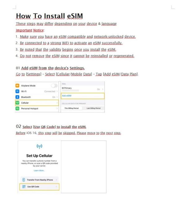 Esim for UK - Unlimited Data - Customer Support