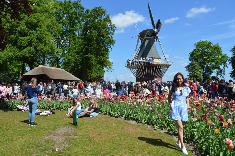 From Amsterdam: Tulip Tour Keukenhof & City Tour Delft - Travel to Delft