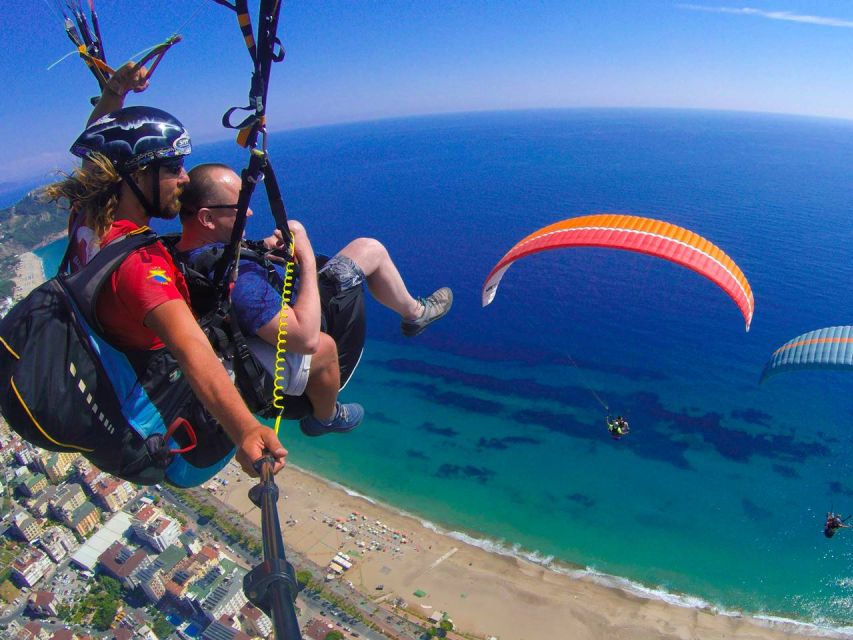 From City of Side: Alanya Tandem Paragliding W/ Beach Visit - Fly Above Cleopatra Beach