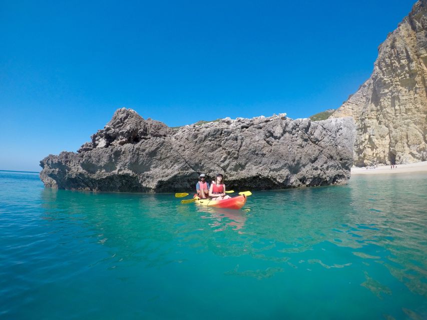 From Lisbon: Arrabida Park Small Group Kayak Tour - Narrow Tunnel Passage